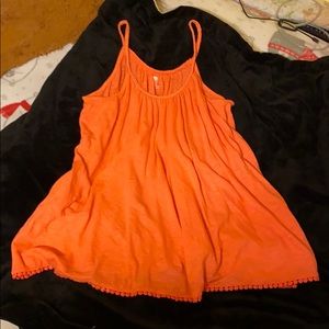 Orange tank top